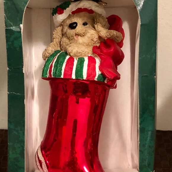🐶 Brand New!  Stocking Surprise Ornament 🐶 - Picture 1 of 5